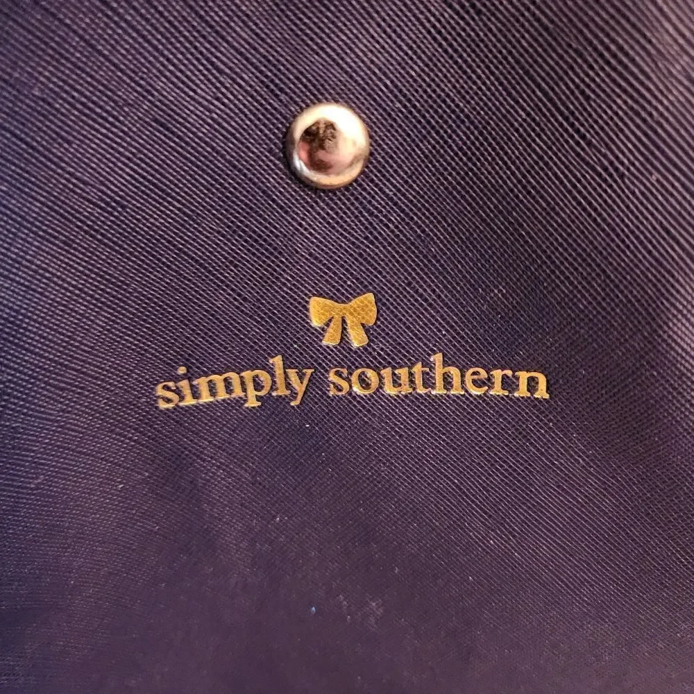 Simply Southern Large Blue Tote Shoulder Bag